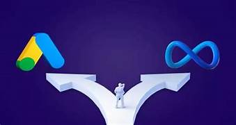 Choose Meta ads or Google ads